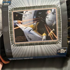 Star Wars Fleece Throw Kit - Black, Gray, Orange